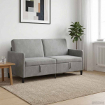 Diivan hoiulaekaga helehall 172 x 78 x 87 cm pol&uuml;ester