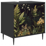 Vannitoa kapp RHENEN Must tamm 60 x 40 x 61 cm Tehispuit