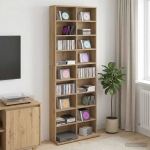 CD kapp Artisan tamm 65 x 23,5 x 175 cm Tehispuit