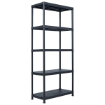 Hoiuriiul, must, 500 kg, 90 x 60 x 180 cm, plast