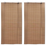 Bambusrulood 2 tk, 150 x 220 cm, pruun