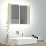 LED-peeglikapp sonoma tamm 60 x 12 x 45 cm, akr&uuml;&uuml;l