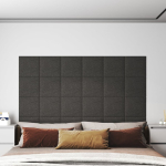 Seinapaneelid 12 tk, tumehall, 30 x 30 cm, kangas, 1,08 m&sup2;