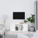 Telerikapp, valge, 100 x 35 x 40 cm, tehispuit