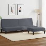 2-kohaline diivanvoodi jalapingiga, tumehall, samet