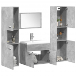 4-osaline vannitoa m&ouml;&ouml;blikomplekt, betoonhall, tehispuit