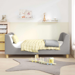 Laste voodiraam peatoega peaga Helehall 80x160 cm Boucl&eacute;