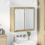 Vannitoa peeglikapp sonoma tamm 60 x 20 x 60 cm tehispuit