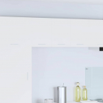 Seinakapp ladustamisega 2 tk valge 30 x 31 x 40 cm tehispuit