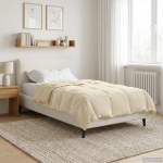 Tekk rapistatud cream 155 x 200 cm mikrokiud