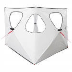 Jaht Telk Valge Mustate 145 x 145 x 150 cm Pol&uuml;ester ja teras