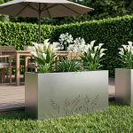 Aia istutuskast h&otilde;bedane 100 x 20 x 49 cm roostevaba teras