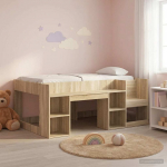 Laste voodiraam koos ladustamisega Sonoma tamm 80 x 160 cm