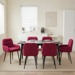 S&ouml;&ouml;gitoa Toolid 6 pcs Samet Veinpunane 59 x 59,5 x 90 cm