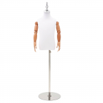 Reguleeritav 120-150 cm Mannekeen Alusega Unisex PP Valge