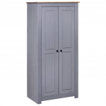 Riidekapp hall 80 x 50 x 171,5 cm, m&auml;nd, panama sari