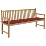 Aiapink punase padjaga 175 cm, tiikpuu