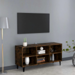 Metalljalgadega telerikapp, suitsutatud tamm 103,5 x 30 x 50 cm