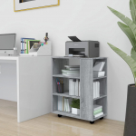 Ratastel kapp, hall sonoma tamm, 60 x 35 x 75 cm, tehispuit