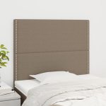 Voodipeatsid 2 tk, pruunikashall, 80x5x78/88 cm, kangas