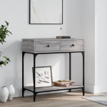 Konsoollaud, hall sonoma tamm, 75x34,5x75 cm, tehispuit