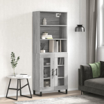 K&otilde;rge kapp, hall sonoma tamm, 69,5 x 34 x 180 cm, tehispuit
