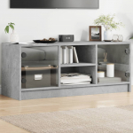 Klaasustega telerikapp, betoonhall, 102 x 37 x 42 cm