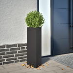 Aia taimekastid 2 tk, must, kolmnurk, 30x26x75 cm, teras