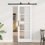 Liuguks valge 73.5 x 198.5 cm puit ja metall