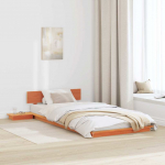 Voodiraam Pruun 90 x 200 cm puit