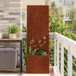 Aia privaatsuse kate rooste 50 x 32 x 150 cm kulunud teras