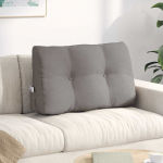 Seljatugi padi pruunikashall 80 x 24 x 50 cm kangas