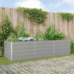 Taimekast helehall 195 x 100 x 45 cm tsinkteras