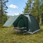 Telkimise telk katusega Armee rohelis 190 x 140 x 105 cm