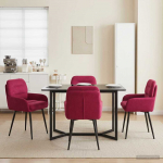 S&ouml;&ouml;gitoa Toolid 4 pcs Samet Veinpunane 59 x 59,5 x 90 cm