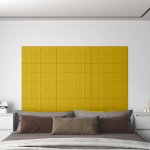 Seina Peatsi 12 pcs Kollane 60 x 30 cm Samet
