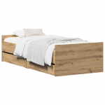 Voodi raam Artisan tamm 90 x 200 cm Tehispuit