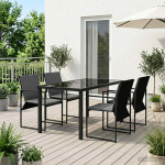 Aia s&ouml;&ouml;gilaudade komplekt 5 pcs Must ja Anthracite