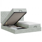 Ottomani voodi koos madratsiga peaga 2 pcs Helehall Samet