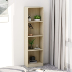 4-korruseline raamaturiiul sonoma tamm 40x24x142 tehispuit