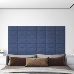 Seinapaneelid 12 tk, sinine, 30 x 15 cm, kangas, 0,54 m&sup2;