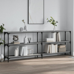 Konsoollaud, hall sonoma tamm, 200x29x75 cm, tehispuit