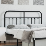 Metallist vahetatav voodipeats, must, 140 cm