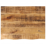 Lauaplaat, 90 x 60 x 2,5 cm, naturaalsete servadega, mangopuit