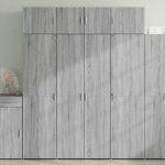 HOIUKAPP, HALL SONOMA TAMM, 80 X 42,5 X 225 CM, TEHISPUIT