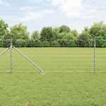 Karjamaa-aed h&otilde;bedane 25 x 0.8 m tsingitud teras