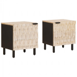 &Ouml;&ouml;lambi kapp 2 tk valge 40 x 33 x 46 cm tugev mango puu