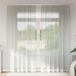 Voile kardinad varrastaskutega 2 tk, helehall