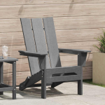 Kokkupandav adirondacki tool helehall 80,5 x 74,5 x 92 cm hdpe