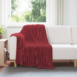Viskab tekid 6 tk bordeaux punane 150 x 130 cm fliis